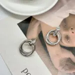 Baroque Metal No-Hole Ear Clips for Women | Exaggerated INS Style Round Hoop Earrings - Image 7
