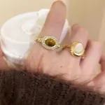 Tiger's Eye Adjustable Ring - Vintage Chinese Style Jewelry - Image 10