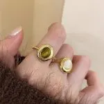 Tiger's Eye Adjustable Ring - Vintage Chinese Style Jewelry - Image 7