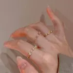 Delicate Zircon Heart Ring – Adjustable Sweetheart Statement Ring for Women - Image 2