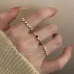 Delicate Zircon Heart Ring – Adjustable Sweetheart Statement Ring for Women - Image 8