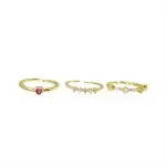 Delicate Zircon Heart Ring – Adjustable Sweetheart Statement Ring for Women - Image 5