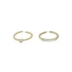 Exquisite Zircon Heart Ring Set – Light Luxury Couple Rings for Women - Image 3