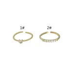 Exquisite Zircon Heart Ring Set – Light Luxury Couple Rings for Women - Image 10