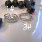 Trendy Zircon Open Ring – Adjustable Niche Style for Cool Girls - Image 2