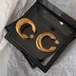 Elegant Slim Hoop Earrings – Luxury Minimal Design - Image 3