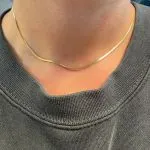 Mmalist Luxury Titanium Steel Snake Chain Necklace – Elegant Thin Plate Vintage Clavicle Jewelry for Women - Image 4