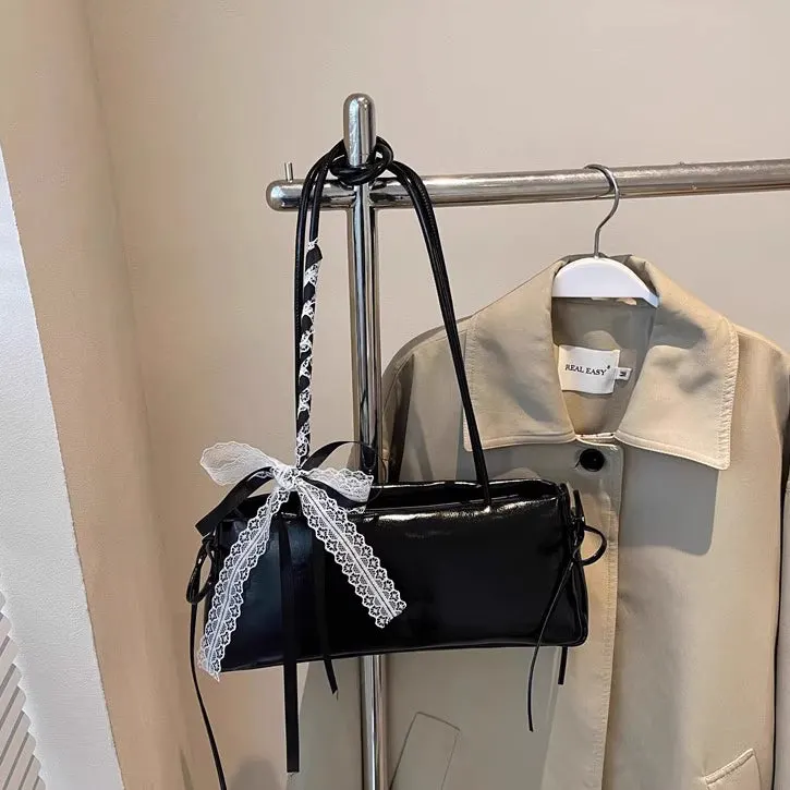 O1CN01Hq9C891iZcQ5YcVh2__3334694427_jpg Women’s Bow Ribbon Shoulder Baguette Underarm Bag - Image 1