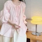 Sweet Long Sleeve Summer Blouse - Image 4
