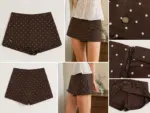 Polka Dot High-Waist Midi Skirt