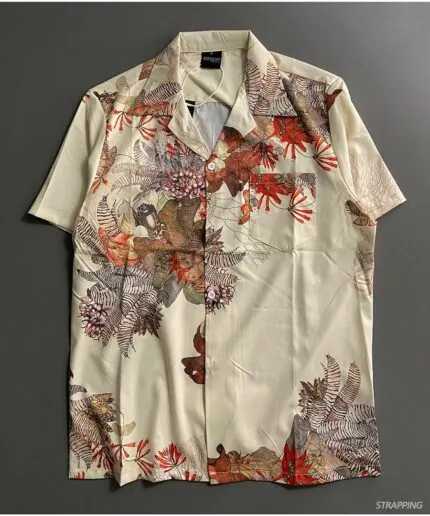 STRAPPING Vintage Floral Cuban Collar Hawaiian Shirt