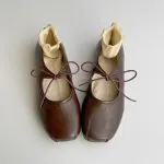 Vintage Pleated Mary Jane Ballet Flats - Image 5