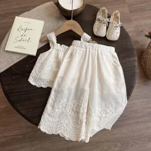 Girls Ice Silk Wide Leg Pants