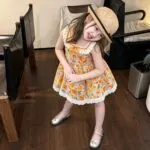 Summer Cotton Beach Vacation Princess Dress for Kids