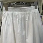 French Lace Trim High-Waist A-Line Skirt - Image 8