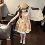 Summer Cotton Beach Vacation Princess Dress for Kids - Image 2