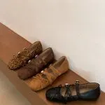 French Leopard Print Mary Jane Ballet Flats - Image 8
