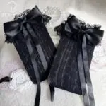 Lolita Lace Heart Bow Mid-Calf Socks - Image 2