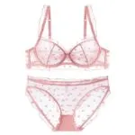 Sweet Heart Sexy Ultra-Thin Lace Lingerie Set - Image 4