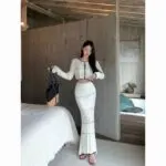 Women's Chic Knit Two-Piece Skirt Set - Image 8