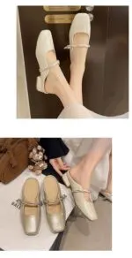 Elegant Closed-Toe Mule Sandals for Women – Chic Flat Backless Summer Slippers - Image 6