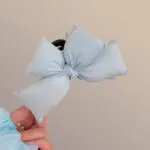 Vintage Cotton Bow Hair Claw Clip – Korean Style Oversized Pillow Cushion Hair Accessory - Image 4