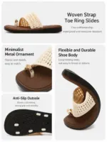 Braided Flip Flop Sandals - Image 2