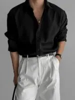 Textured Long Sleeve Shirt - Image 6