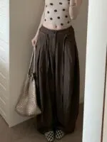 Pleated Wide Leg Pants - Image 6