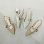 Women's Korean Pointed Toe Mule Heels - Image 2