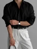 Textured Long Sleeve Shirt - Image 3