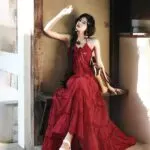 Backless Tiered Cami Maxi Dress - Image 4