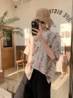 Vintage Embroidered Short Sleeve Shirt - Image 6