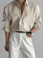 Textured Long Sleeve Shirt - Image 4