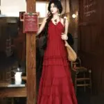 Backless Tiered Cami Maxi Dress - Image 3
