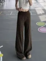 Polka Dot Flared Pants