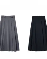 High-Waisted Pleated Maxi Skirt - Image 4