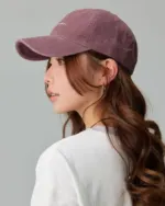 Vintage Washed Embroidered Baseball Cap – Korean Minimalist Adjustable Dad Hat - Image 3