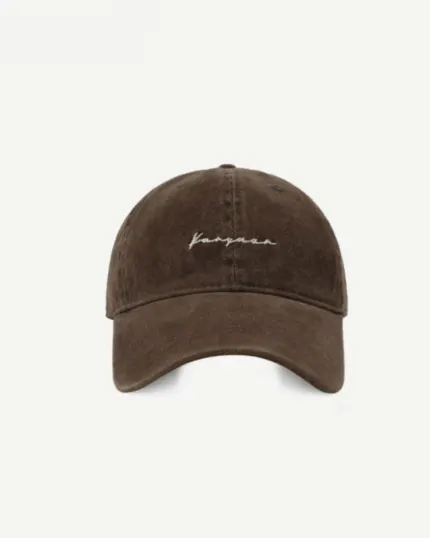 Vintage Washed Embroidered Baseball Cap – Korean Minimalist Adjustable Dad Hat