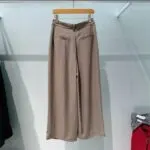 Summer Light Army Green Wide Leg Pants | High Waist Cooling Casual Trousers - Image 4