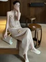 Floral Sleeveless Maxi Dress - Image 5