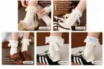 Kawaii Japanese Bow Lace Knee-High Socks