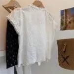 Plus Size Lace Trim Tie-Front Shirt - Image 4