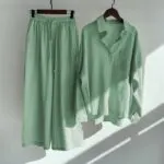 Women’s Summer Loose 2-Piece Co-Ord Set with Wide-Leg Pants - Image 9