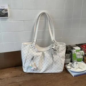 Polka Dot Large Capacity Tote Bag