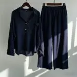 Women’s Summer Loose 2-Piece Co-Ord Set with Wide-Leg Pants - Image 4