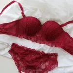 Luxury Wine Red Wireless Push-Up Half Cup Bra & Panty Set - Image 4