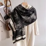 Oversized Faux Cashmere Winter Scarf - Image 4