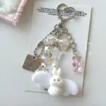 Sweet Angel Bunny CCD Camera Charm Keychain - Image 4