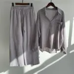Women’s Summer Loose 2-Piece Co-Ord Set with Wide-Leg Pants - Image 15